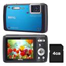 Câmera Digital BenQ LM100 Azul c/ Visor LCD 2,7...