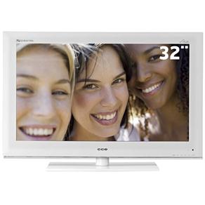 TV 32'' LCD CCE com Conversor Digital, Entradas HDMI e USB - Branco