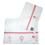 Conjunto de Lençóis para Berço Tribeca com Flores Bordadas Rosa/Branco - 3 Peças