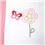 Conjunto de Lençóis para Berço Tribeca com Flores Bordadas Rosa/Branco - 3 Peças