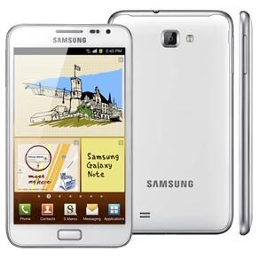 Celular Desbloqueado Samsung Galaxy Note Branco com Processador de 1.4GHz, Tela de 5.3’’, Android 2.3, Bluetooth, Wi-Fi, 3G, GPS, Câm. 8MP, MP3 e FM