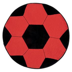 Tapete Bola Big Duda Tapetes - Vermelho/Preto