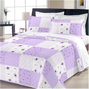 Colcha Solteiro com 1 Porta-travesseiro Plumasul Flower Mix 897 200 Fios