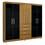 Guarda-Roupa Bartira Signus com 6 Portas e 4 Gavetas - Imbuia/Preto