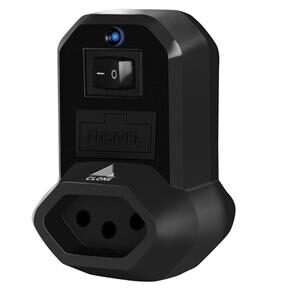 Protetor Eletrônico Clone F1W 1080 com 1 Tomada - Preto