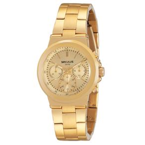 Relógio Feminino Analógico Seculus Sport Glamour 24786LPSGDS1 - Dourado