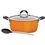 Risoteira Tramontina Mônaco Laranja Com Colher de Silicone,Tampa de Vidro e Um Exclusivo Livro de Receitas Para Risotos - 2 Peças
