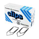 Clips Bacchi nº 8/0 Niquelado 0411-6 - 25 Unidades