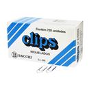 Clips Bacchi nº 2/0 Cx 500 Niquelado 0607-3 - 7...