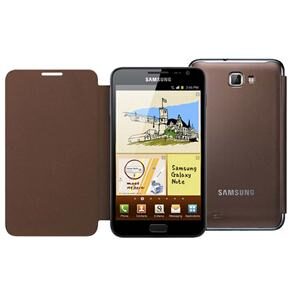 Celular Desbloqueado Samsung Galaxy Note com Processador de 1.4GHz, Tela de 5.3’’, 3G e Android 2.3 + Capa Flip Cover Samsung Galaxy Note - Marrom 