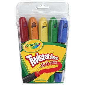 Giz de Cera Crayola Twist Slick 529505 VD/AM - 5 Cores