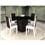 Mesa de Jantar Madesa Stella 5238 120cm com 4 Cadeiras Madesa Débora Stella 4205 - Branco/Madeira Demolição