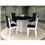 Mesa de Jantar Madesa Stella 5238 120cm com 4 Cadeiras Madesa Débora Stella 4205 - Branco/Preto