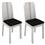 Mesa de Jantar Madesa Stella 5238 120cm com 4 Cadeiras Madesa Débora Stella 4205 - Branco/Preto