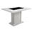 Mesa de Jantar Madesa Milenium Tamburato 5174 120cm com 4 Cadeiras Madesa Premium 4175 - Branco/Preto