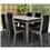 Mesa Madesa Débora 5232 com 6 Cadeiras Débora Stella 4205 - Cinza/Preto