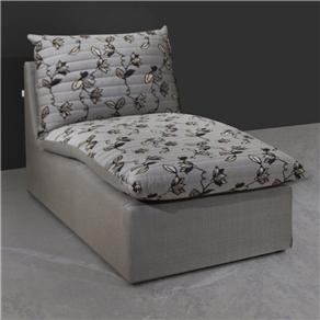 Chaise Herval Alaska Plus em Tecido- Cinza/Floral