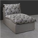 Chaise Herval Alaska Plus em Tecido- Cinza/Floral