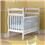 Berço Multimóveis Multibaby Padrão Americano 1830 - Branco +  Babá Eletrônica Fisher-Price T2070 