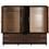 Guarda-Roupa Bartira Stilus com 5 Portas, 4 Gavetas e Sapateira - Tabaco/Ébano