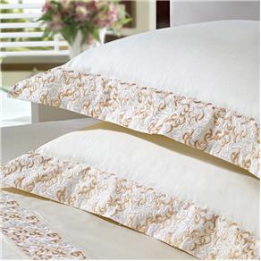 Fronha Ellegance Plumasul 233 fios 50x90 cm - Bege