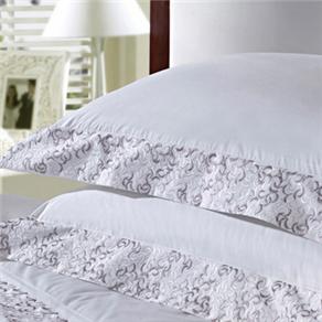 Fronha Ellegance Plumasul 233 fios 50x90 cm - Branca