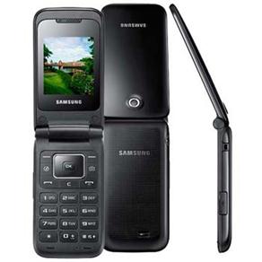 Celular Desbloqueado Samsung E2530 Preto c/ Câmera 1.3MP, MP3, Rádio FM, Bluetooth e Fone de Ouvido