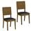 Kit com 2 Cadeiras Modocasa Athenas - Imbuia/Preto