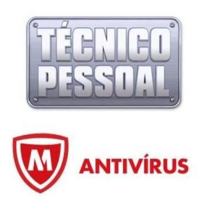 Técnico Pessoal Antivírus - Remoção de Vírus e Softwares e Suporte Técnico Remoto Ilimitado por 12 meses