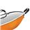 Panela Wok Tramontina Mônaco Laranja 32 cm Com Espátula de Silicone, Tampa de Vidro e Um Exclusivo Livro de Receitas Para Wok - 2 Peças