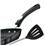 Bistequeira Tramontina Mônaco Preta 24cm Com Utensílios de Silicone e Um Exclusivo Livro de Receitas Para Grelhados - 3 Peças
