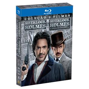 Blu-Ray - Sherlock Holmes + Sherlock Holmes: O Jogo de Sombras - Sherlock Holmes + Sherlock Holmes: A Game of Shadows - 2 Discos