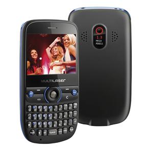 Celular Desbloqueado Multilaser Star P3165 Preto com TV, Entrada p/ 4 Chips, Acesso a Redes Sociais, Câmera 1.3MP e Rádio FM/MP3/MP4 + Fone de Ouvido