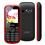 Celular desbloqueado 411 Meu Preto/Vermelho c/ Câmera 1.3MP, Rádio FM/MP3/MP4, Dual Chip, Quadriband, Bluetooth + Fone de Ouvido + Cartão de 2GB