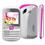 Celular desbloqueado SN45 MEU Branco/Rosa com TV Analógica, Câmera de 1.3MP, Rádio FM/MP3/MP4, Bluetooth, Fone de Ouvido e Cartão 2GB