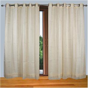 Cortina Branyl Double Florata 250x300 cm - Bege/Palha