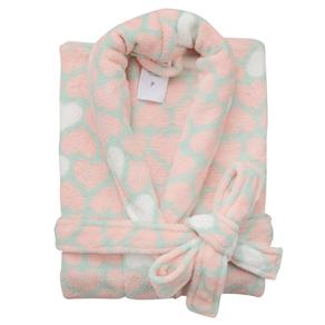 Roupão Lepper Harmonie - Branco/Rosa/Verde