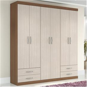 Guarda-Roupa Santos Andirá Master com 6 Portas e 4 Gavetas - Ipe/Duna