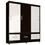 Guarda-Roupa Araplac Califórnia com 3 Portas de Correr e 3 Gavetas - Tabaco/Branco 