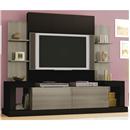 Estante Home Artely Dakkar 2214 - Cinza/Preto