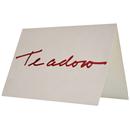 Cartão Teca Fabriano Te Adoro F252-BRA - Branco