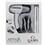 Kit GA.MA Italy Attiva Prancha Ceramic Tourmaline + Secador 160 ACC 1.600 W  - Branco
