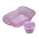 Banheira Styll Baby 34 Litros - Rosa com Glitte...