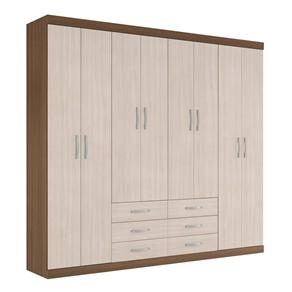 Guarda Roupa Santos Andirá Havana Master com 8 Portas e 6 Gavetas - Ipe/Duna