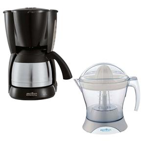 Cafeteira Elétrica Britânia Thermo 36N - Preto/Inox + Espremedor de Frutas Britânia Bellagio