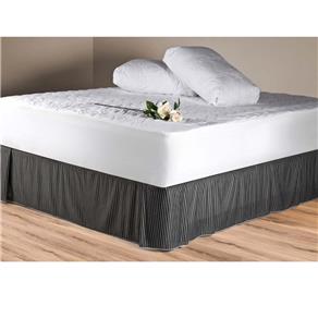 Saia para Cama Box Solteiro Fibrasca Plissê Dueto 