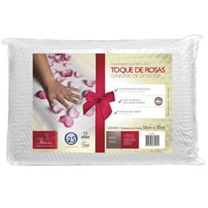 Travesseiro de Látex Fibrasca Toque de Rosas 4595
