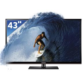 TV 43" 3D Plasma Samsung Série 4 E490 PL43E490B1GXZD com Conversor Digital e Entradas HDMI e USB