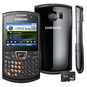 Celular Desbloqueado Vivo Samsung B652 Omnia Pro 5 c/ Câm. 2MP, 3G, Windows Mobile 6.5, QWERTY, FM, MP3, Bluetooth, GPS, Wi-Fi, Fone e Cartão 2GB