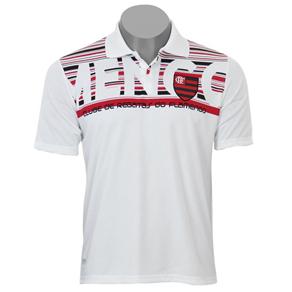 Camisa Polo Flamengo Braziline Start Dry Max - Branca